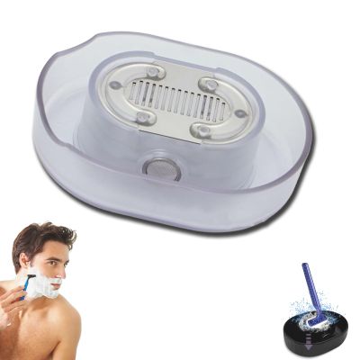 Razor Rinser, Razor Cleaner, Shaving Blades Cleaner, Applies to Most Hand Shavers, Quick Cleaning,Say Goodbye to Clogged and Dirty Sinks (Transparent)