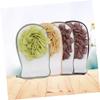 COOLHIYA 3pcs Exfoliating Bath Mitt Gloves for Couples Double-sided Dead Skin Remover Body Scrubber Artificial Fiber with Hanging Loop Random Colors Random Color view 3