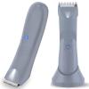 NIPOO Electric Bikini Trimmer for Women - 2 in 1 Electric Lady Pubic Hair Groomer Painless Hair Removal Razor Body Shaver(Silver Gray) view 1