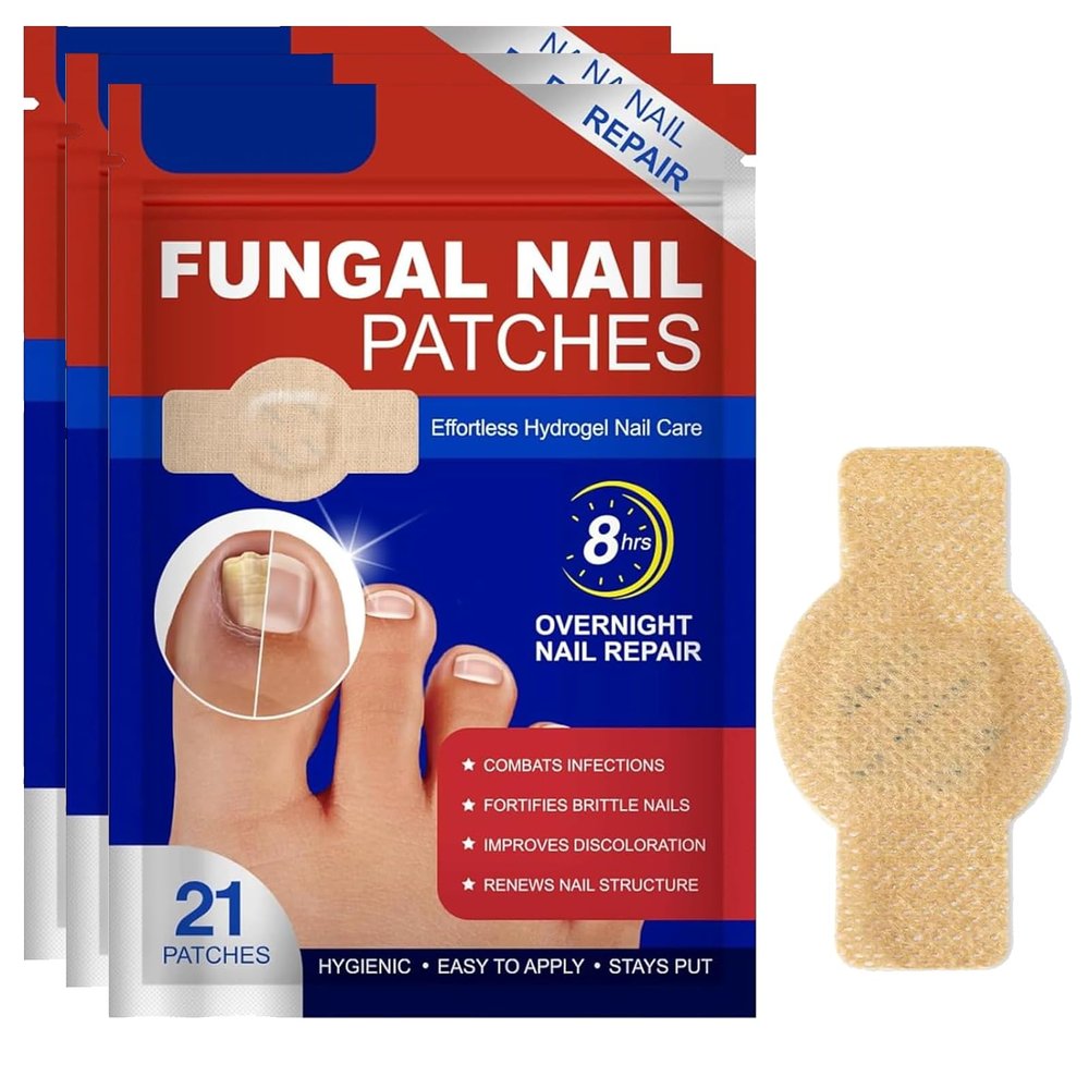 Nail Patches, Nail patches for toenails, Overnight Toe Nails Treatments for Damaged Foot Nails Repair and Care, Safe for Sensitive Skin, Easy to Apply (3)