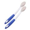 LALADEFIEE 2pcs Long Handle Foot Scrubber with Volcanic Pumice Stone for Dead Skin Removal Ergonomic Pedicure Tool with Detachable Abrasive Head Safe and Convenient for Home and Salon Use view 1