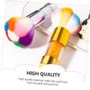 ETHZZLE Portable Nail Cleaning Brush with Soft Flexible Bristles for Manicure Dust Removal Decorative Nail Dust Scrub Brush with Rhinestone Handle Suitable for Professional Salon view 4