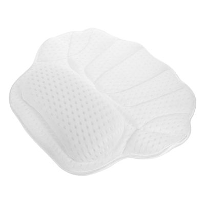 COOLHIYA Washable Bath Tub Pillow with Strong Suction Cups for Head and Neck Support Spa and Hot Tub Compatible Minimalist Sleek Design for Relaxing Bathtub Comfort