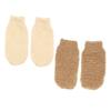 COOLHIYA 4Pcs Exfoliating Back Scrubbing Gloves Bath Mitts for Shower Rich Foaming Body Wash Massage Bathing Gloves Promote Circulation Dead Skin Removal view 1