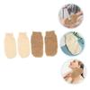 COOLHIYA 4Pcs Exfoliating Back Scrubbing Gloves Bath Mitts for Shower Rich Foaming Body Wash Massage Bathing Gloves Promote Circulation Dead Skin Removal view 3
