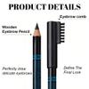 WanTuoluo Eyebrow Pencils for Women with Sharpener, 6Pcs Hard-Core Wooden Eye Brow Eye Liner Pencils for Beginner Makeup, Waterproof & Sweat-Proof (Brown-6Pcs) view 4