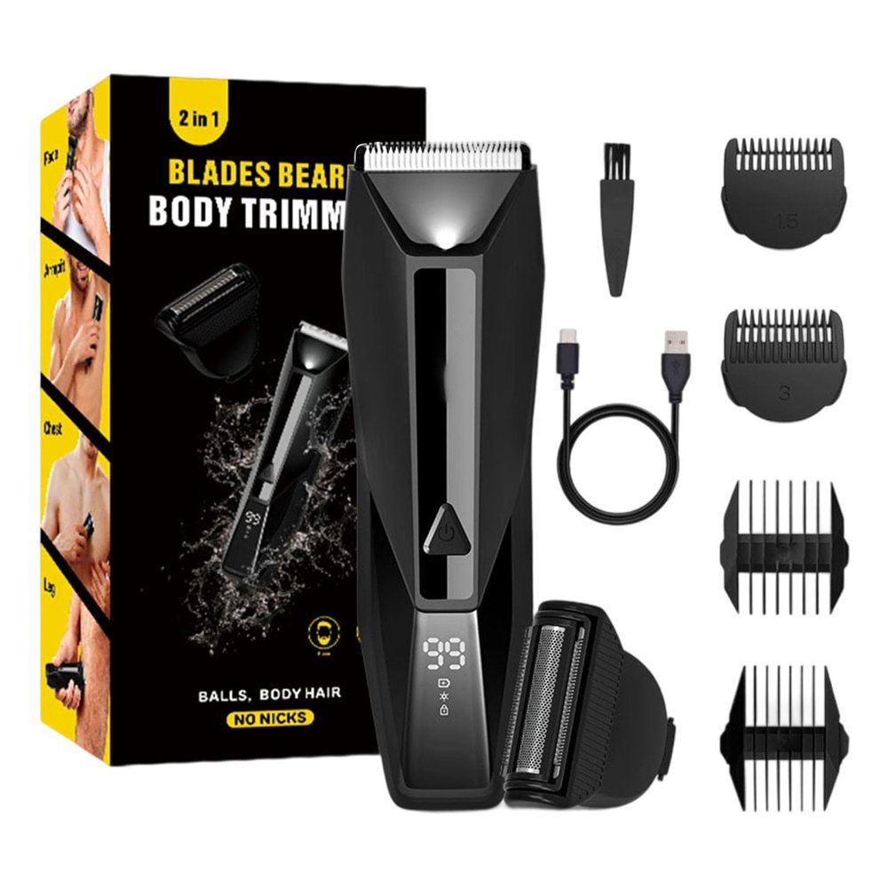 BUBEFSKD Men Body Hair Trimmer for Men Women Lady Shaver Hair Removal Trimmer Groin & Shaver Groomer Arm Beard Cordless Groomer