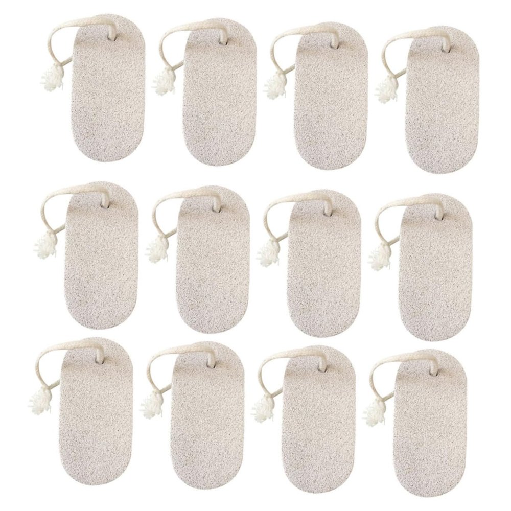 COOLHIYA 20PCS Natural Volcanic Stone Foot Files Exfoliating Foot Grinders for Callus Removal Dead Skin Scrubbing Care Tools for Silky Feet