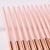 11 x makeup brush eye set shadow eyebrow wood handle powder gold tool view 4