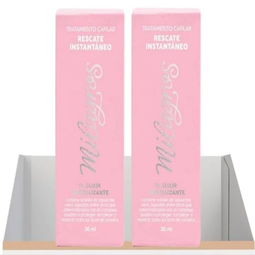 2 Pack Instant Hair Rescue Treatment - Elixir revitalizante - Tratamiento Capilar Rescate Instantaneo para cabellos [30ml] cabellos decolorados Hair Mask Treatment