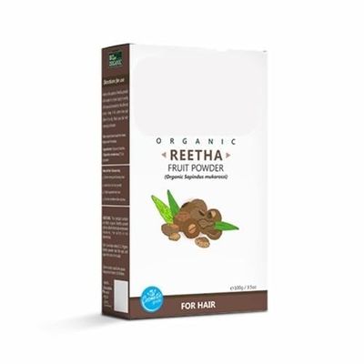 100% Organic Reetha Powder | Sapindus mukorossi For Hair & Scalp Treatment - (100g)