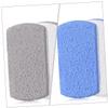 COOLHIYA 6pcs Foot Callus Remover Stones Dead Skin Removing Pedicure Tools for Foot Regular Use with Comfortable Round Design Blue and Gray view 2
