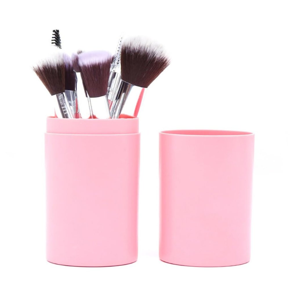 12 Pcs. Makeup brush set, cartridge, powder, eye shadow, eyebrow comb, foundation make-up, makeup