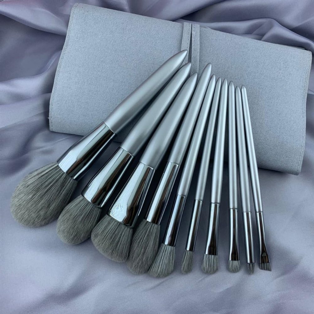 10 pieces of makeup brush set powder, blusher, cosmetic, eye shadow highlight