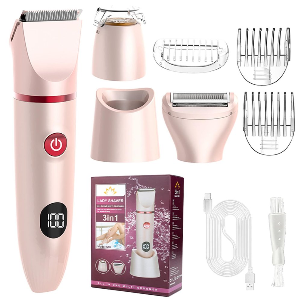 BUBEFSKD Digital Display Washable Hair Removers Removal Device Removal Tool ABS Texture Suitable for Body and Face Use Digital Display Shaver