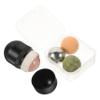 COOLHIYA Anti-aging Jade Roller for Face and Neck Cooling Facial Massage Tool with Metal Shell Eye and Face Massage Ball to Reduce Puffiness and Fine Lines Enhance Skincare Absorption