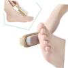 COOLHIYA 2pcs Double-Sided Pumice Foot Scraping Plates with Bristles Callus Remover and Dead Skin Brush for Pedicure Care and Smooth Feet Maintenance view 2