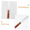 COOLHIYA Hair Removal Spatula Stainless Steel and Wood Waxing Applicator Comfortable Grip for Salon and Home Use Wax Scraper Tool for Women Hair Removal view 3