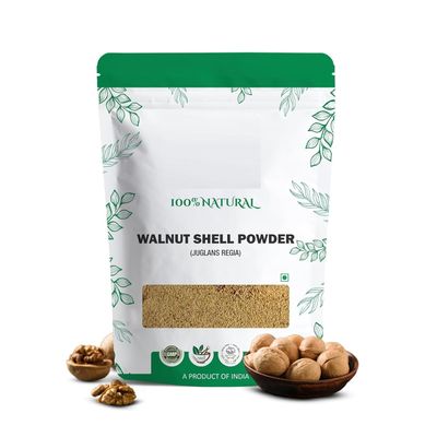 Ingredients Expert Natural Walnut Shell Powder (JUGLANS REGIA) for Scrub Formulation, 227 gm