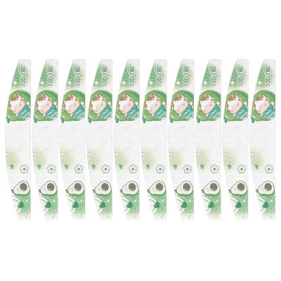 10Pcs Emery Boards Nails File for 100/180 Grit Files for Natural Double Sided Emory Fingernail Manicure and Buffers