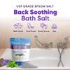 Back Soothing Bath Salt 32 Ounces Epsom Salt with Natural Bergamot, Lavender, Eucalyptus and Peppermint Essential Oils Plus Vitamin C in BPA Free Pouch with Easy Press-Lock Seal (Pack of 2) view 4