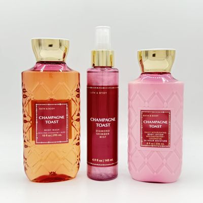 Champagne Toast 3-Piece Bath Bundle | Body Wash, Diamond Shimmer Mist and Body Lotion