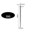 10 Pack Piercing Taper Stainless Steel Threading Needle Piercing Tool Nipple for Ear Nose Belly Tongue Lip view 3