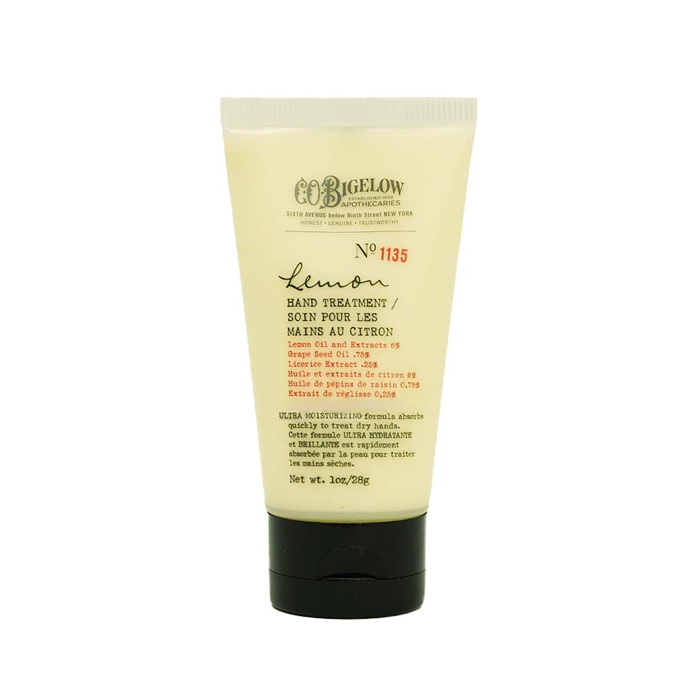 C.O. Bigelow Lemon Hand Treatment, Lotion for Dry Hands with Lemon Extract, Moisturizing Lotion and Hand Treatment, 1 oz (Pack of 2)