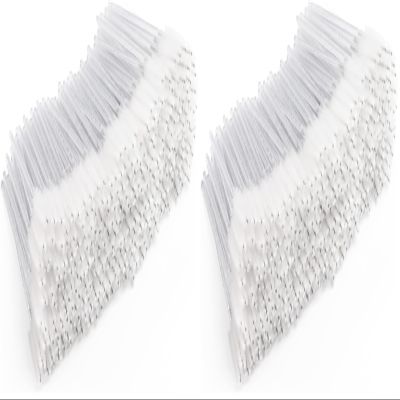 300 Pcs Disposable Mascara Wands, Crystal Spoolies Brush for Eyelash Extensions, Spooly Eyelash Eyebrow Brushes Lash Wand Applicator Makeup Kits (White) (Pack of 2)