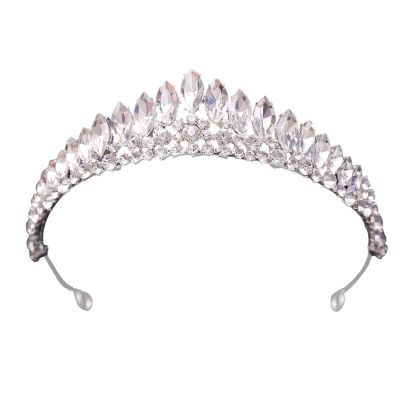 Colorful Rhinestones Crown Elegant Hair Jewelry For Weddings And Parties Shimmering Headpiece Decorations For Birthdays Event Supplies