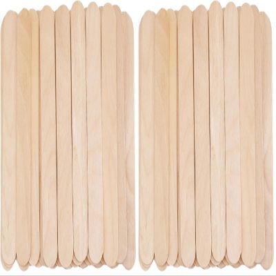 Hedume 1200 Pack Large Wide Wax Sticks, Wood Wax Spatula Applicator, Body Hair Removal Craft Sticks Applicator Spatula