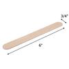 Hedume 1200 Pack Large Wide Wax Sticks, Wood Wax Spatula Applicator, Body Hair Removal Craft Sticks Applicator Spatula view 2