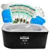 New Road Beauty - Paraffin Wax Machine for Hand and Feet, Paraffin Wax Kit, Quick Heating Touch Screen Paraffin Bath, Blue Terry-Cloth Mitts and Booties, Paraffin Wax for Arthritis, 4-Pack Wintergreen view 1