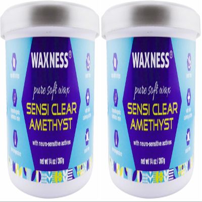 Waxness Sensi Clear Amethyst Soft Wax Tin 14 oz 397g (Pack of 2)