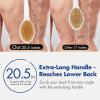 Bath Brush - Long Handle Shower Brush, Bathing Brushes, Double-Sided Shower Scrubber, Soft and Stiff Bristles Cleaning Tool for Men Women Girls Boys Post-Workout Gym Beach Home Spa Travel Hotel view 4