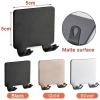 AMPEVEATTK 1PC Punch Free Shaving Razor Holder Men Shaver Storage Hook Wall Shelf Bathroom Rack Kitchen Accessories hook(Black) view 2