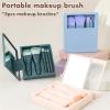 5 Pcs Professional Travel Brush Set Full Face Make Up Makeup Brushes With Storage Case Powder view 2