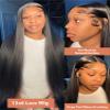 wigs 250 280 Density 30 40 Inch Bone Straight 13x6 HD Lace Frontal Wigs Pre Plucked Brazilian Transparent 13x4 Lace Front Human Hair hairpiece(250%,13X6 LACE WIG_40INCHES) view 2