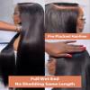 wigs 250 280 Density 30 40 Inch Bone Straight 13x6 HD Lace Frontal Wigs Pre Plucked Brazilian Transparent 13x4 Lace Front Human Hair hairpiece(250%,13X6 LACE WIG_40INCHES) view 3
