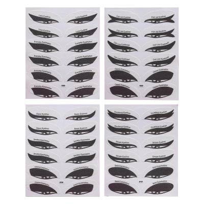 Eye Stencils For Makeup Multifunctional, Sticky, Different Shapes