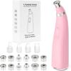 UNOISETION Diamond Microdermabrasion Machine, Professional Portable for Travel Microdermabrasion Device,Rechargeable Cordless Dermabrasion Facial Machine with 3 Levels, Pink view 1