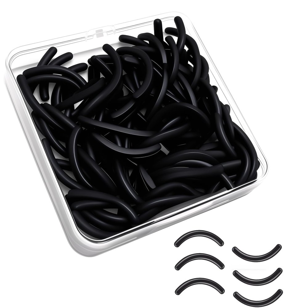 80Pack Fit for Tweezerman Eyelash Curler Refills,High Elasticity Silicone Replacement Pad Compatible with Tweezerman Eyelash Curler,Gentle & Safe,Use with Eye Lash Curlers.