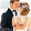 10 pcs Wedding Hair Accessories Bridal Hair Pins Silver Rhinestone with Pearls Hair Pieces for Brides Women Girls (Silver A) view 2