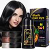 3-in-1 Black Hair Dye Shampoo, Natural Herbal Formula with Ginseng Extract, Multiple Color Options, 500ml (Black) view 1
