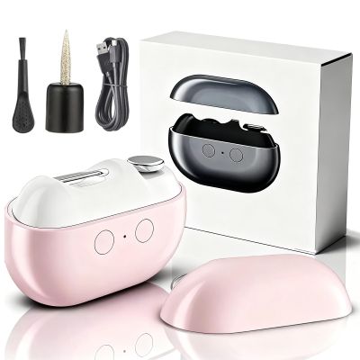2026 New Electric Nail Clipper, Smart Nail Clippers for Seniors, 3-in-1 Automatic Nail Clipper with LED Light & Polishing, Painless Toenail Trimmer for Adults, Easy Trimming and Cleanup (Pink)