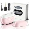 2026 New Electric Nail Clipper, Smart Nail Clippers for Seniors, 3-in-1 Automatic Nail Clipper with LED Light & Polishing, Painless Toenail Trimmer for Adults, Easy Trimming and Cleanup (Pink) view 1