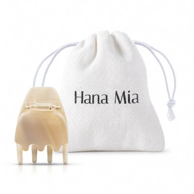 Luxury Creme Claw Clip for Women | Our Small 1 Inch Hair Clip Creates Beautiful Half Ups, Ponytails & Cute Every Day Styles | Premium Acetate Claw with Secure Hold & Snag Free Teeth for Easy Styling