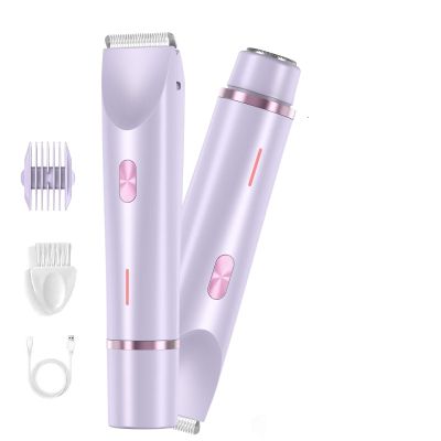 Ezme - Ezme Razor, The Trimmie 2.0 by Ezme, Ezme Bikini Trimmer, Ezme Shaver, 2 in 1 Ezme Hair Removal, Waterproof Wet & Dry Use for Bikini Area (Blue)(Purple)