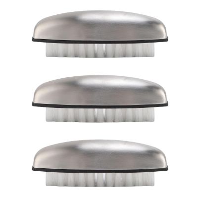 AYNEFY Hand Nail Brush Vegetable Scrubber, 3Pcs 304 Stainless Steel Nail Scrubber Set with Efficient Odor Removal for Hands, Fruits, and Vegetables
