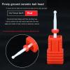 Ceramic Nail Drill Bits | Ceramic Nail Drill Bits with Dust-proof Containers | for Nails Electric Manicure Head Replacement, Professional Rotary Burr Head Cuticle Clean File view 4